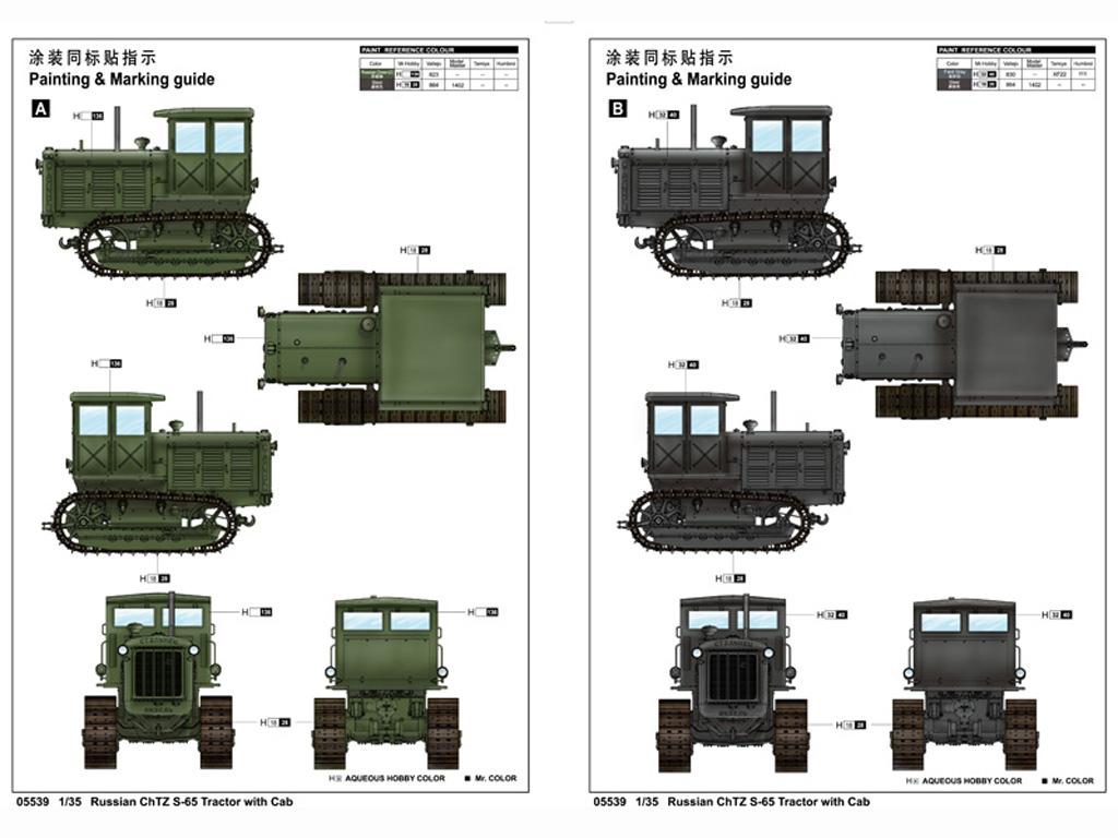 Russian ChTZ S-65 Tractor with Cab (Vista 2)