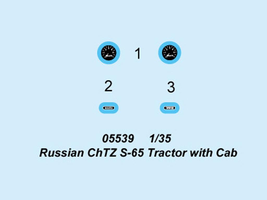 Russian ChTZ S-65 Tractor with Cab (Vista 3)