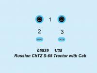 Russian ChTZ S-65 Tractor with Cab (Vista 6)