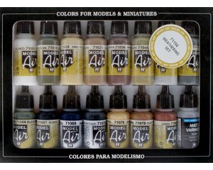 Set 16 Acrylic colors 17 ml Weathering S  (Vista 1)