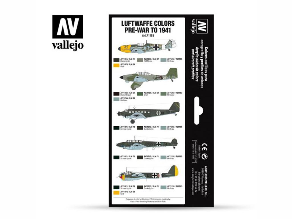 Colores Luftwaffe preguerra hasta 1941 (Vista 2)