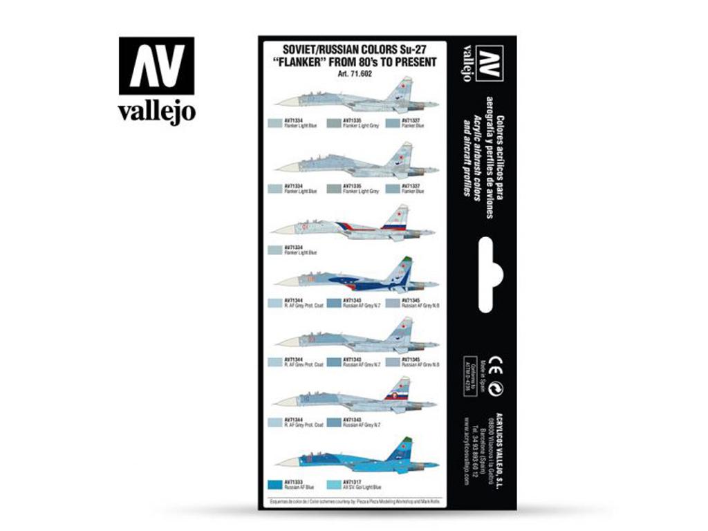 Colores Soviéticos / Rusos Su-27  (Vista 2)