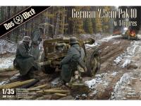 German 7,5cm Pak40 with 4 figures (Vista 5)