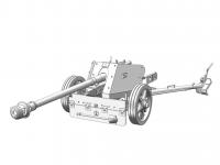 German 7,5cm Pak40 with 4 figures (Vista 7)