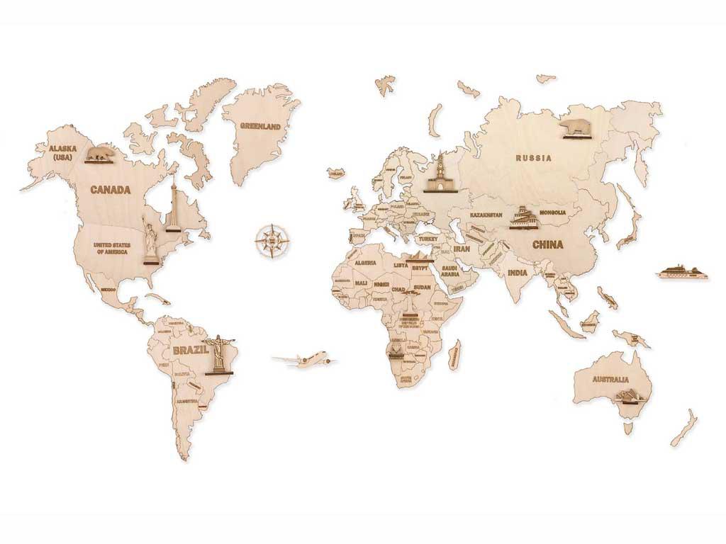  Mapa del mundo L (Vista 3)