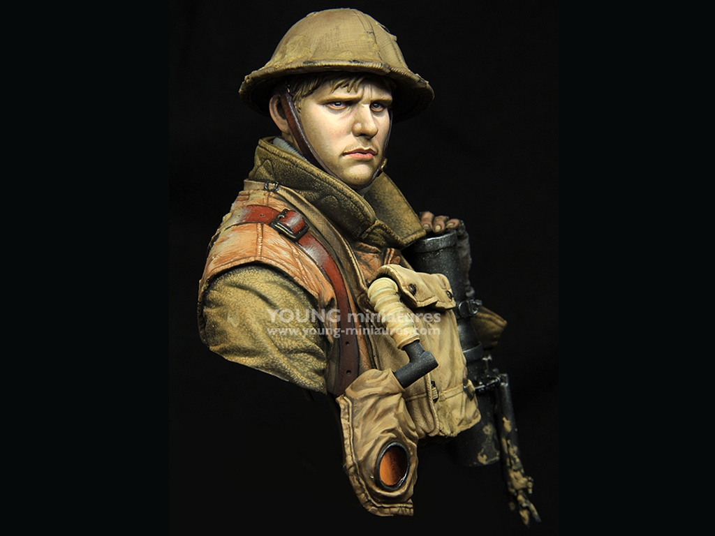 British LEWIS Gunner WWI  (Vista 8)