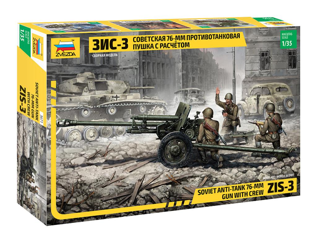 Soviet Anti-Tank 76mm ZIS-3 Gun with Crew (Vista 1)
